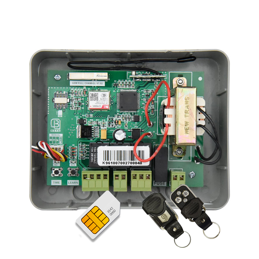 برد کرکره برقی سیمکارتی توبلار بتا بهمراه 2 عدد ریموت 2007 (GSM-FCH)